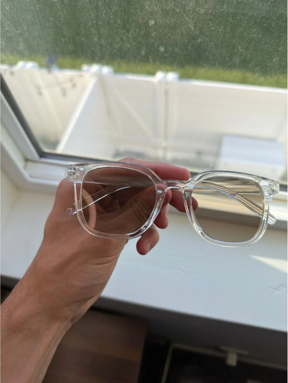 Clear Modern Sunglasses A-102